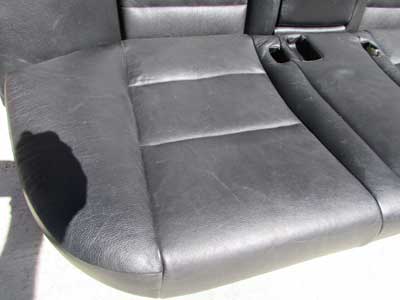 BMW Rear Seats Complete Black Leather Fold Down E60 525i 528i 530i 535i 545i 550i M5 Sedan5